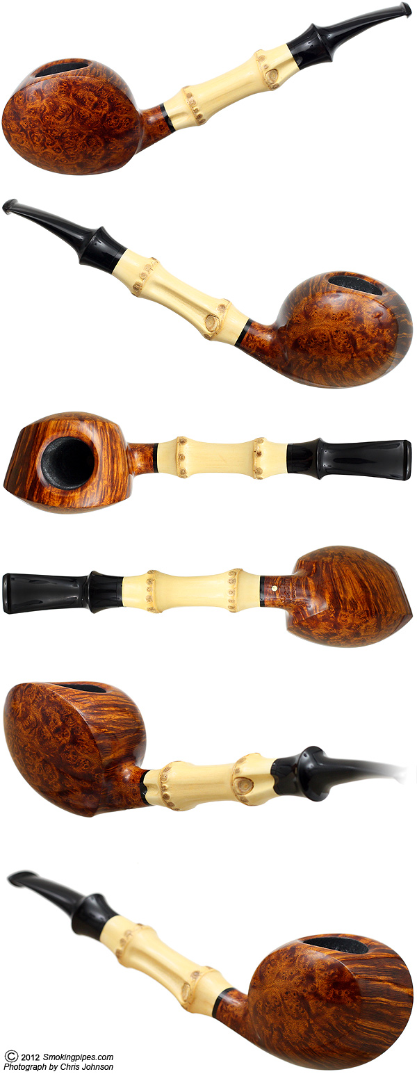 Peter Heding Smooth Blowfish with Bamboo (Gold)