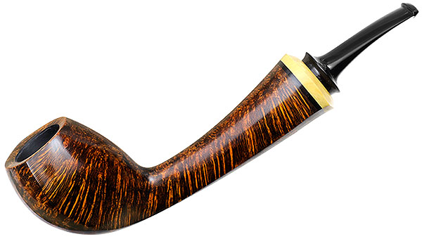 Peter Heding Smooth Long Shanked Bent Egg with Boxwood (Diamond)