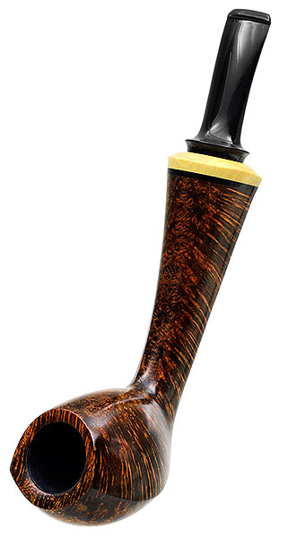 Peter Heding Smooth Long Shanked Bent Egg with Boxwood (Diamond)