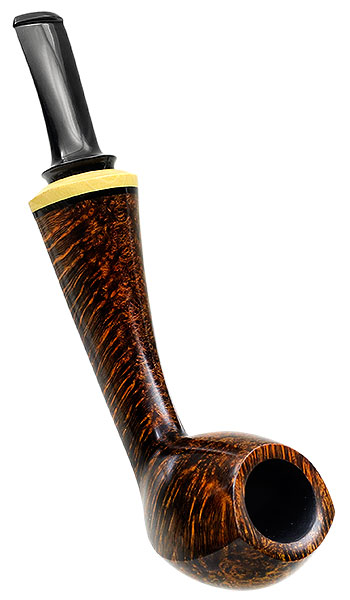 Peter Heding Smooth Long Shanked Bent Egg with Boxwood (Diamond)