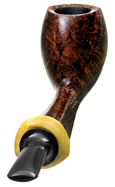 Peter Heding Smooth Long Shanked Bent Egg with Boxwood (Diamond)