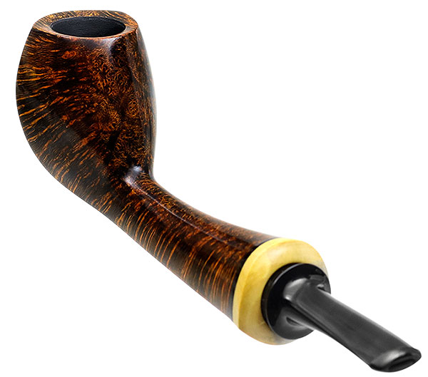 Peter Heding Smooth Long Shanked Bent Egg with Boxwood (Diamond)