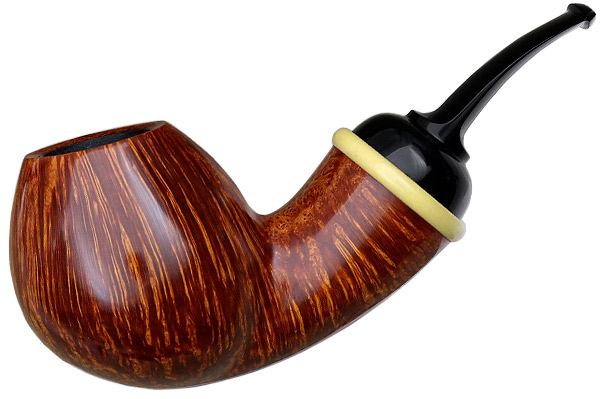 Peter Heding Smooth Bent Brandy with Boxwood (Diamond)