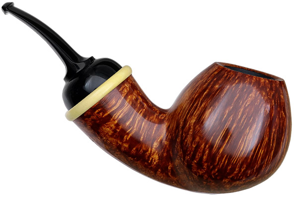 Peter Heding Smooth Bent Brandy with Boxwood (Diamond)