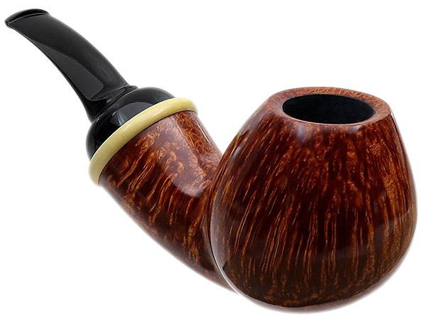 Peter Heding Smooth Bent Brandy with Boxwood (Diamond)