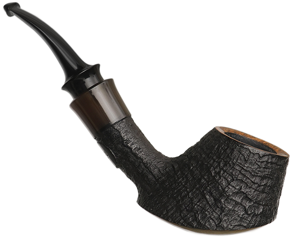 Peter Heding Partially Sandblasted Volcano with Horn