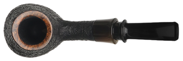 Peter Heding Partially Sandblasted Volcano with Horn