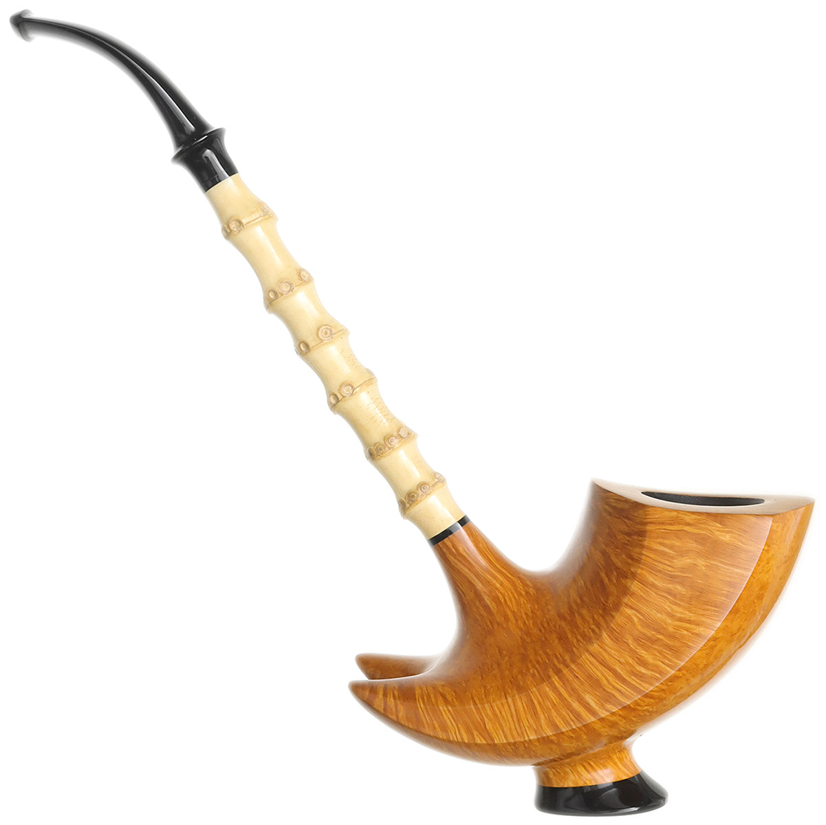 Peter Heding Natural Smooth Whale with Bamboo (Diamond)