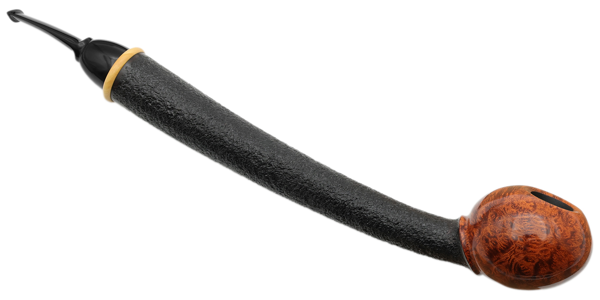 Peter Heding Partially Rusticated Extra Long Shank Nut with Boxwood (Diamond)