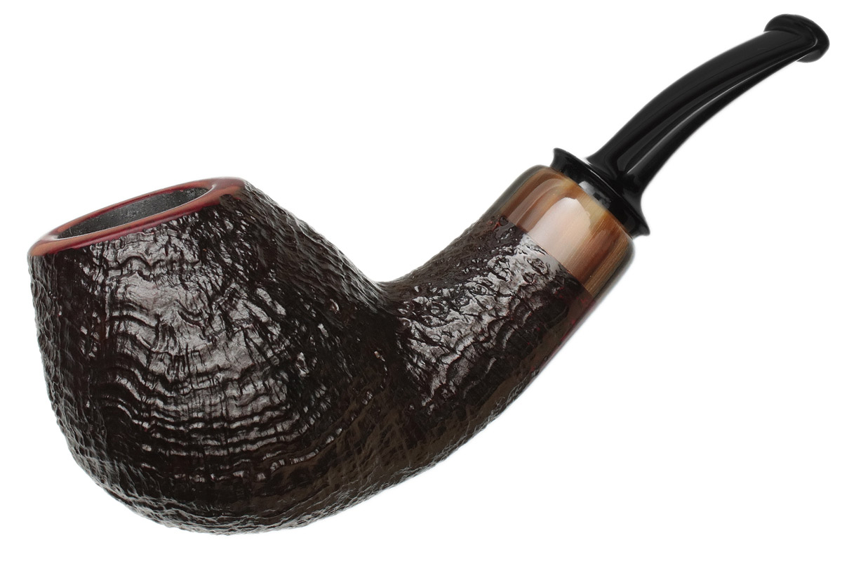 Jess Chonowitsch Sandblasted Bent Brandy with Horn