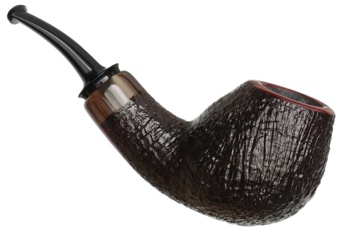 Jess Chonowitsch Sandblasted Bent Brandy with Horn