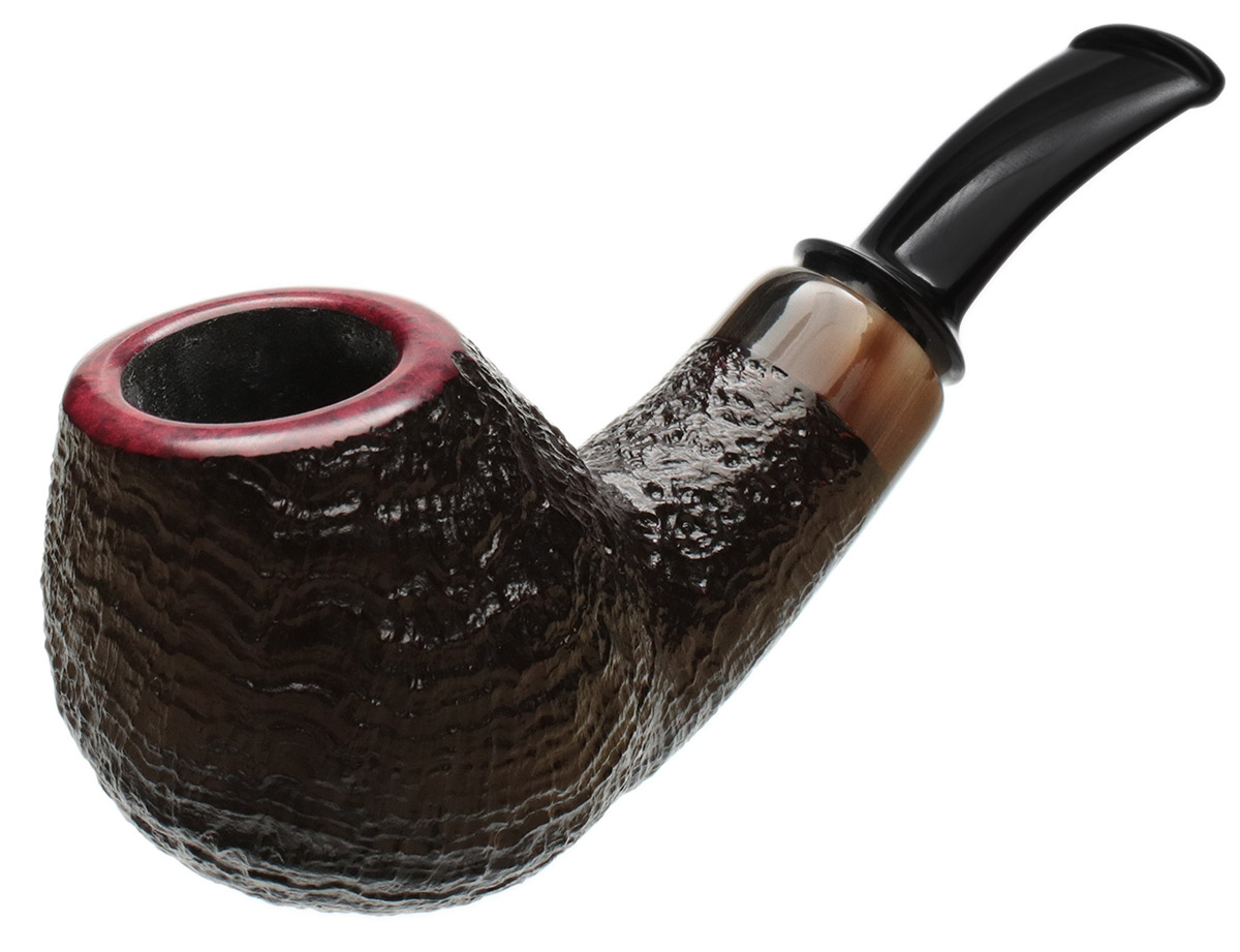 Jess Chonowitsch Sandblasted Bent Brandy with Horn