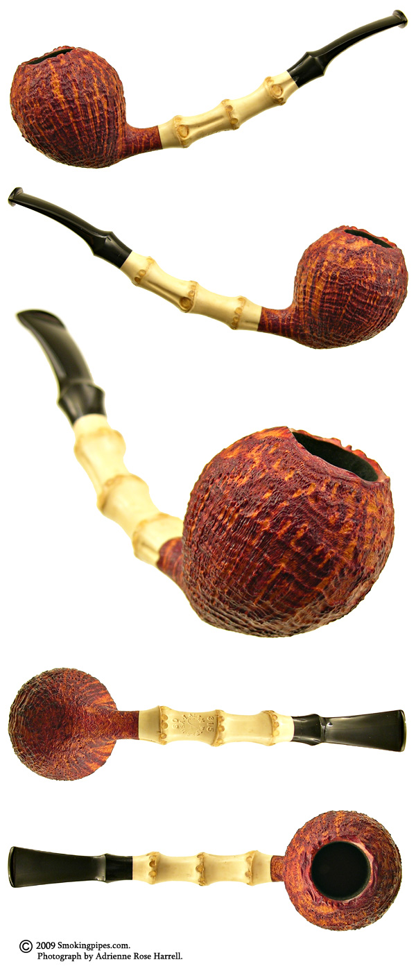 J. Alan Pipes Sandblasted Acorn with Bamboo