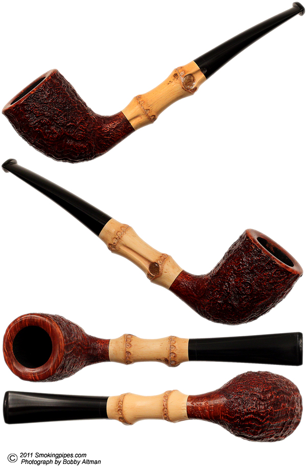 J. Alan Pipes Sandblasted Billiard with Bamboo