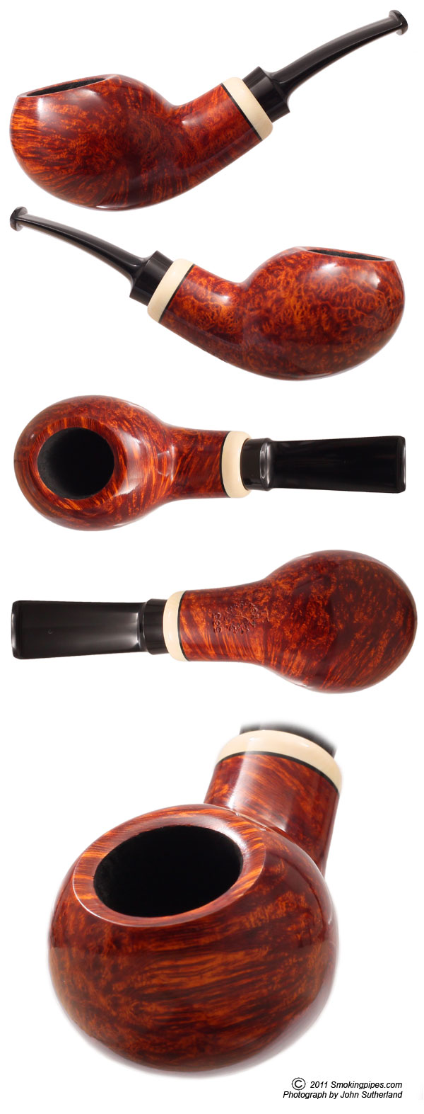 J. Alan Pipes Smooth Nosewarmer with Mastodon Ivory