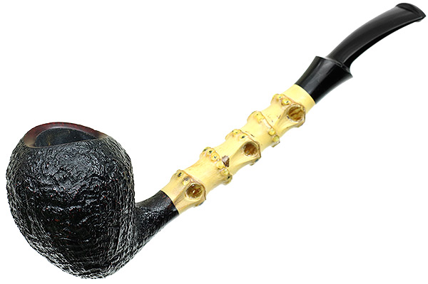 J. Alan Pipes Sandblasted Acorn with Bamboo (1054)