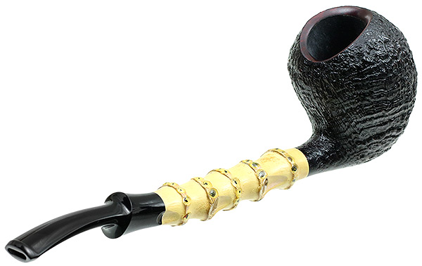 J. Alan Pipes Sandblasted Acorn with Bamboo (1054)
