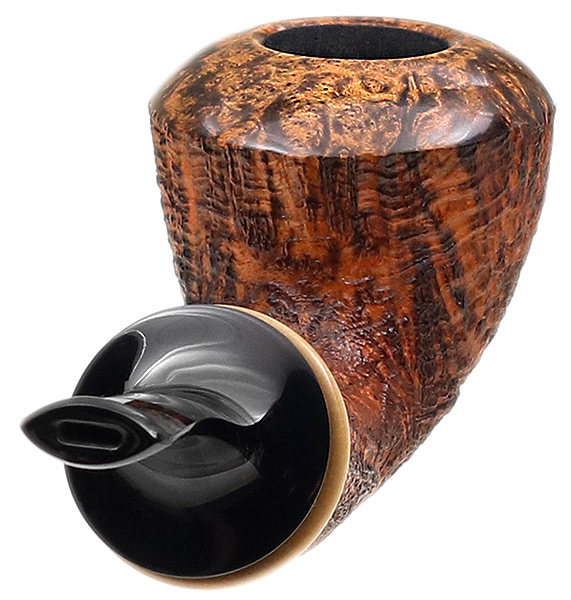 J. Alan Pipes Partially Sandblasted Bent Dublin with Boxwood (1119)