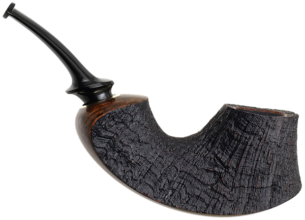 J. Alan Pipes Partially Sandblasted Surfing Volcano (1111)