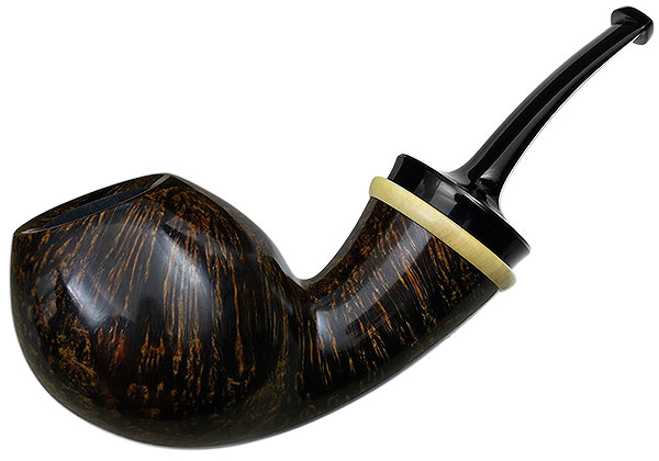 J. Alan Pipes Smooth Bent Egg with Boxwood (1233)