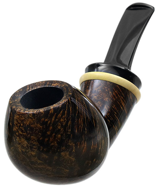 J. Alan Pipes Smooth Bent Egg with Boxwood (1233)