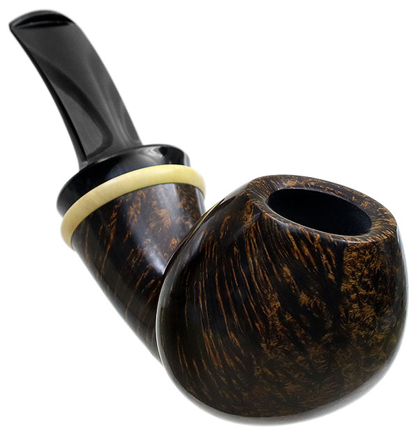 J. Alan Pipes Smooth Bent Egg with Boxwood (1233)