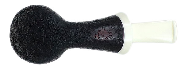 J. Alan Pipes Sandblasted Bent Egg with Bakelite (1298)