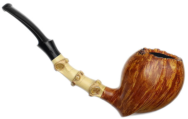 J. Alan Pipes Origami Strawberry with Bamboo (1330)