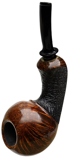 J. Alan Pipes Partially Sandblasted Bent Ball (1405)