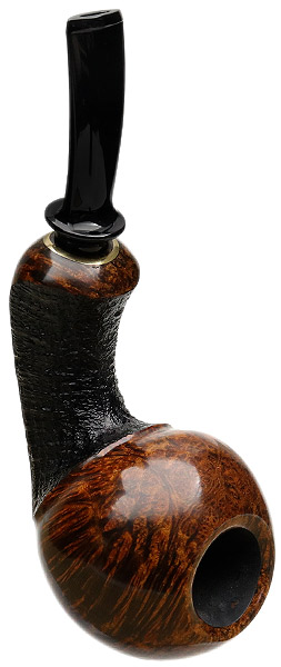 J. Alan Pipes Partially Sandblasted Bent Ball (1405)