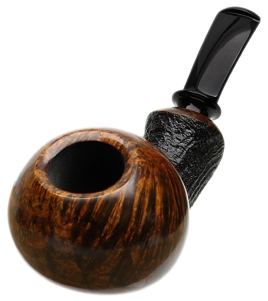 J. Alan Pipes Partially Sandblasted Bent Ball (1405)