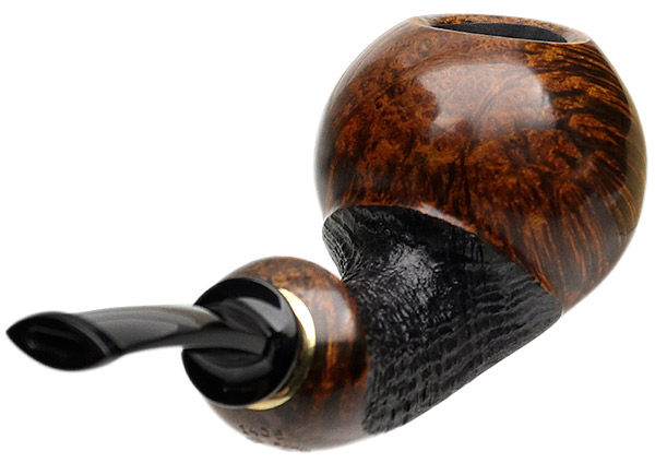 J. Alan Pipes Partially Sandblasted Bent Ball (1405)