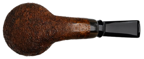 J. Alan Pipes Sandblasted Bent Apple with Horn (1409)