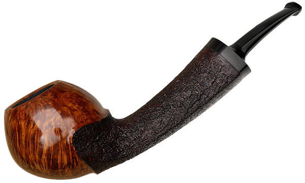 J. Alan Pipes Partially Sandblasted Bent Apple (1425)