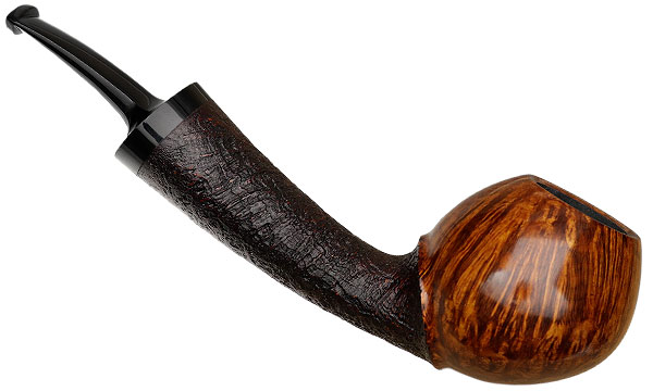 J. Alan Pipes Partially Sandblasted Bent Apple (1425)