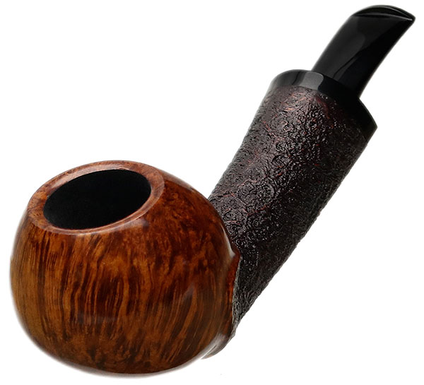 J. Alan Pipes Partially Sandblasted Bent Apple (1425)