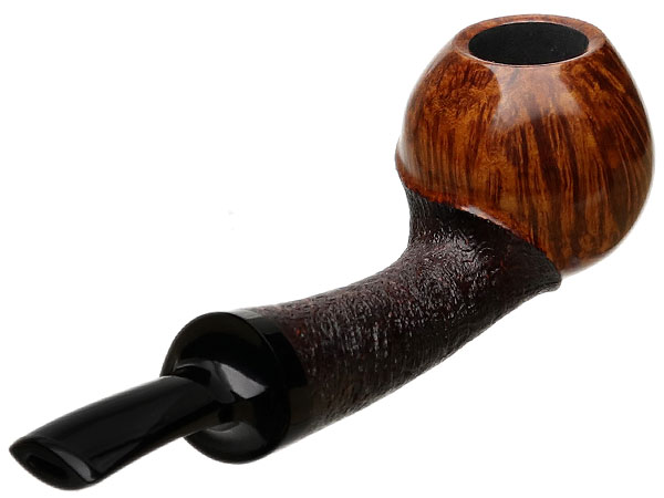 J. Alan Pipes Partially Sandblasted Bent Apple (1425)