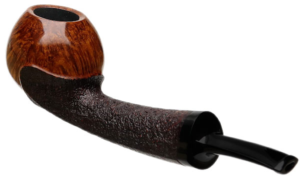 J. Alan Pipes Partially Sandblasted Bent Apple (1425)