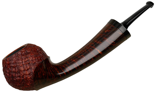 J. Alan Pipes Partially Sandblasted Bent Apple (1426)