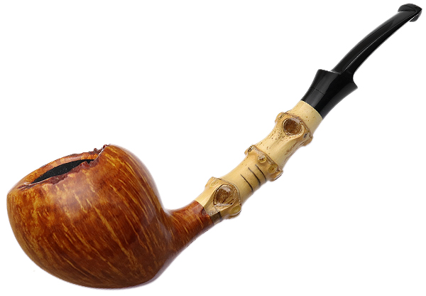 J. Alan Pipes Smooth Strawberry with Bamboo (1450)