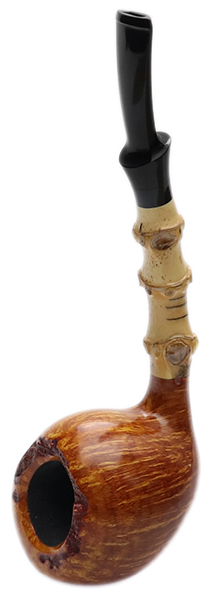 J. Alan Pipes Smooth Strawberry with Bamboo (1450)