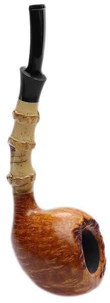 J. Alan Pipes Smooth Strawberry with Bamboo (1450)