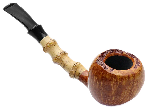 J. Alan Pipes Smooth Strawberry with Bamboo (1450)