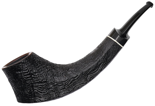 J. Alan Pipes Sandblasted Speeding Bosc Volcano with Ivorite (1442)