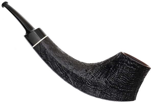 J. Alan Pipes Sandblasted Speeding Bosc Volcano with Ivorite (1442)