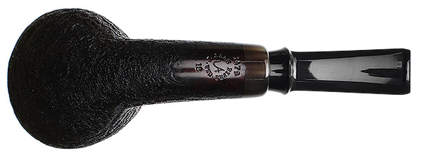 J. Alan Pipes Sandblasted Bent Brandy with Horn (1479)