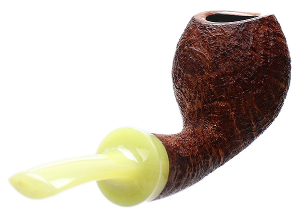 J. Alan Pipes Sandblasted Strawberry with Bakelite (1482)