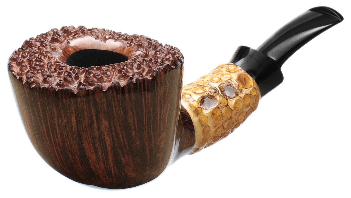 J. Alan Pipes Smooth Bent Dublin with Bamboo (1559)