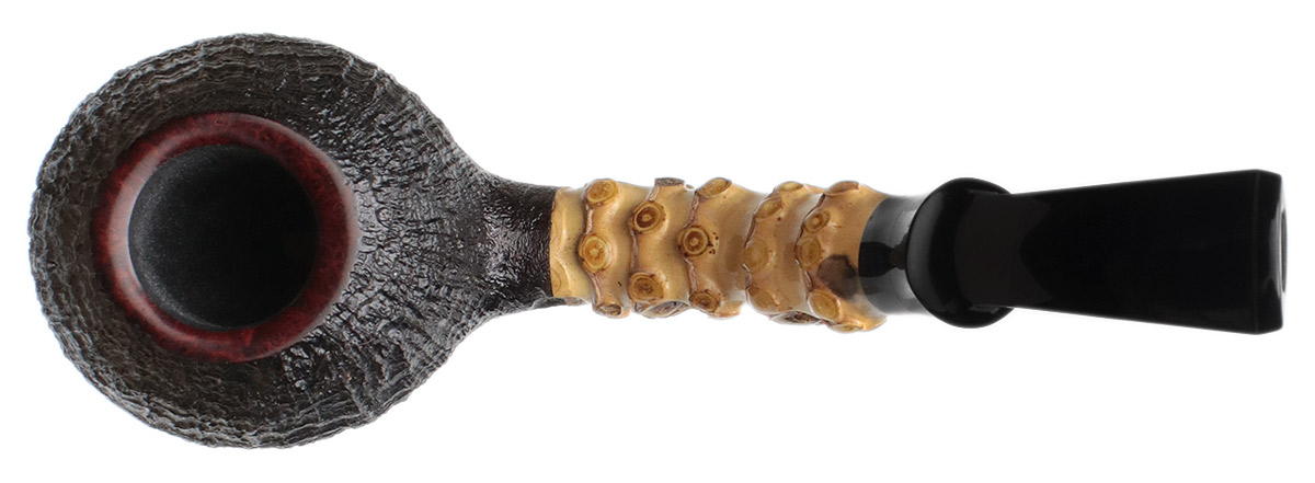 J. Alan Pipes Sandblasted Tomato with Bamboo (1554)