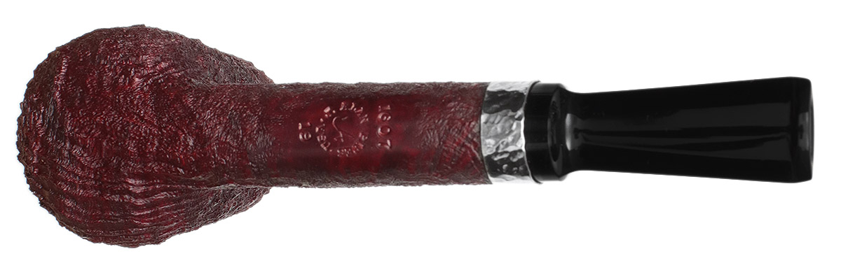 J. Alan Pipes Sandblasted Billiard with Hammered Silver (1607)